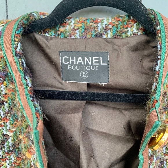 Vintage 80s Chanel Boutique luxury tweed jacket - Picture 9 of 9